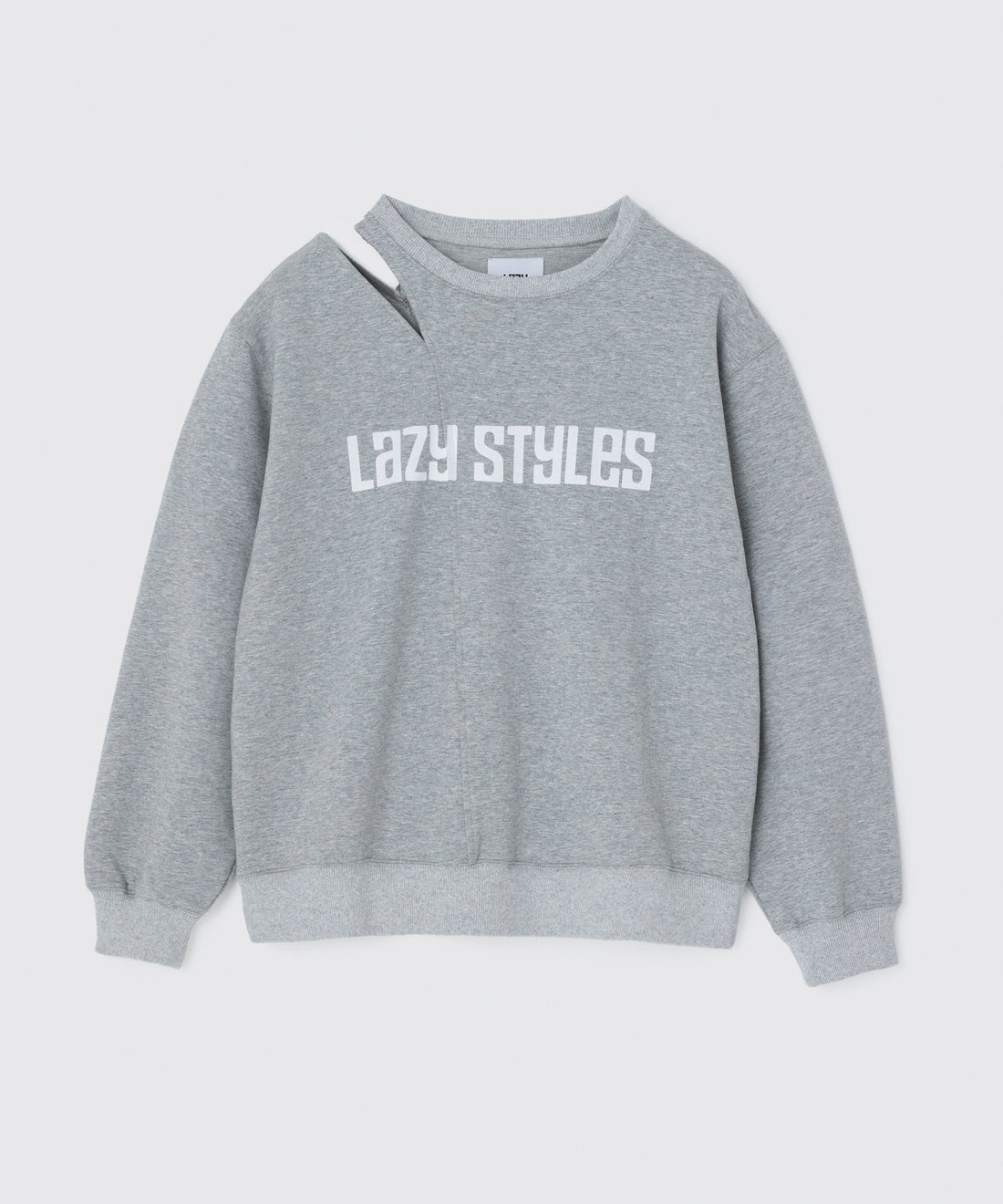 Cutout Shoulder Sweatshirt | カットアウト スウェット トップス Lazy Styles | Official Online Store