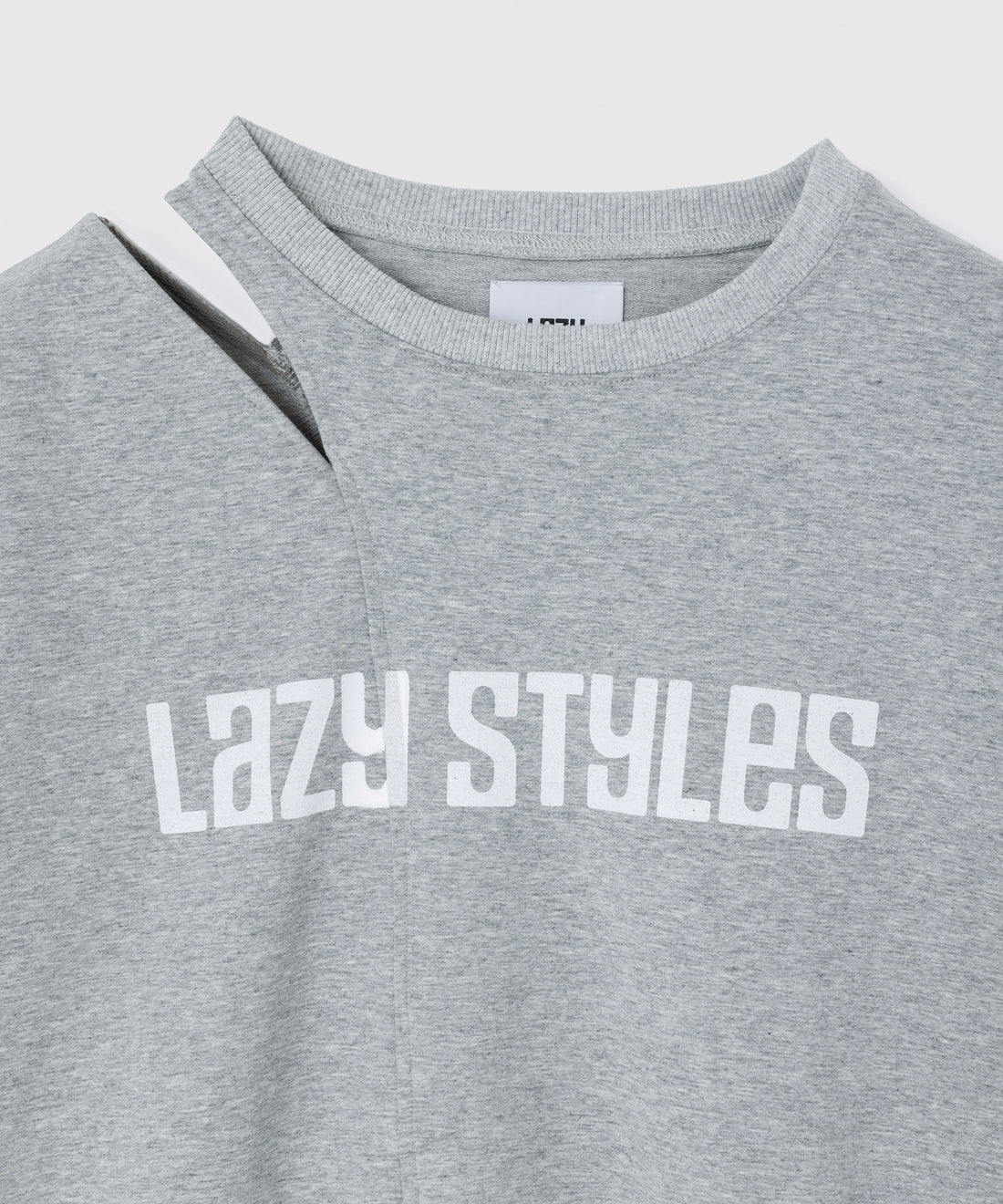 Cutout Shoulder Sweatshirt | カットアウト スウェット トップス Lazy Styles | Official Online Store