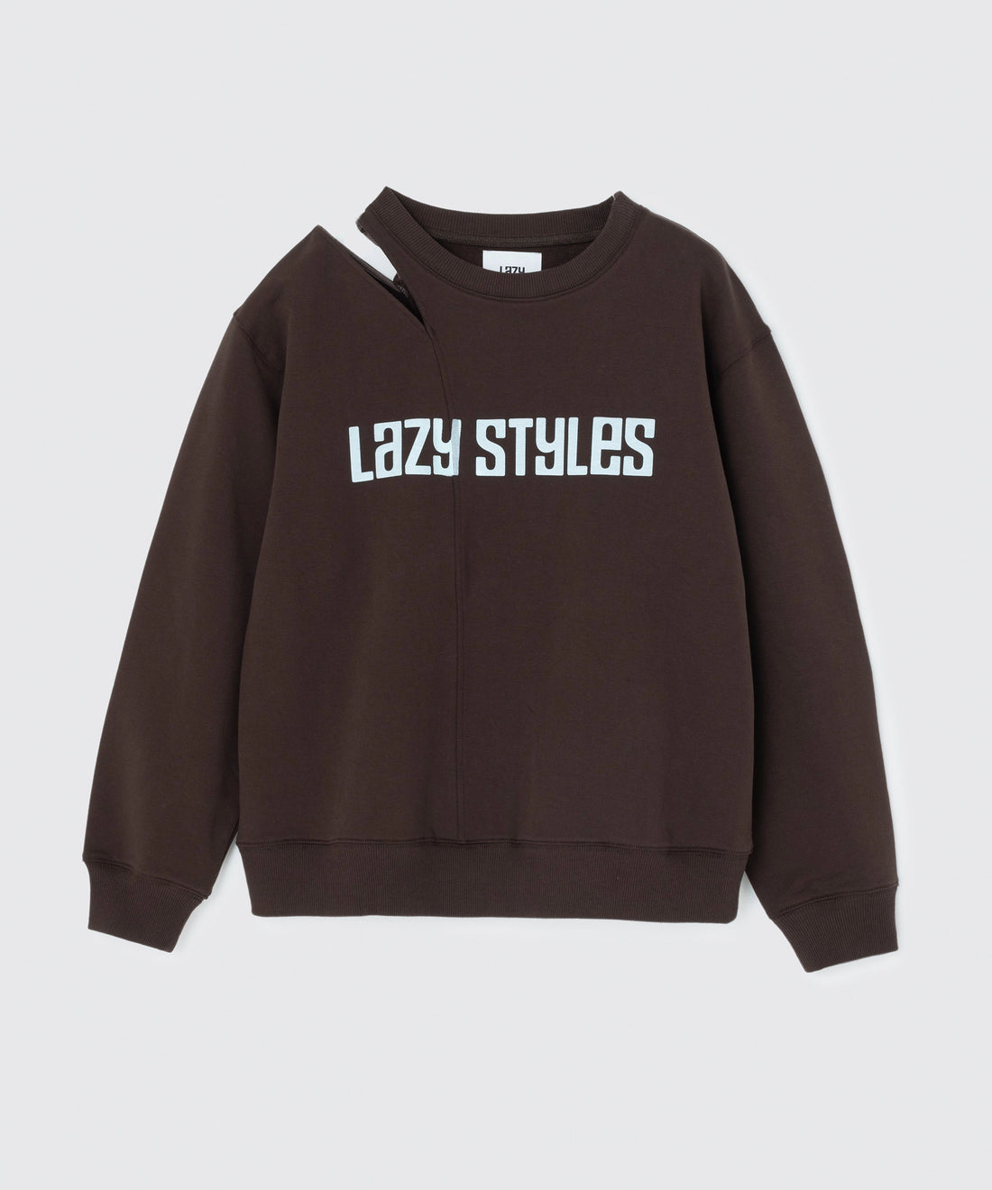 Cutout Shoulder Sweatshirt | カットアウト スウェット トップス Lazy Styles | Official Online Store