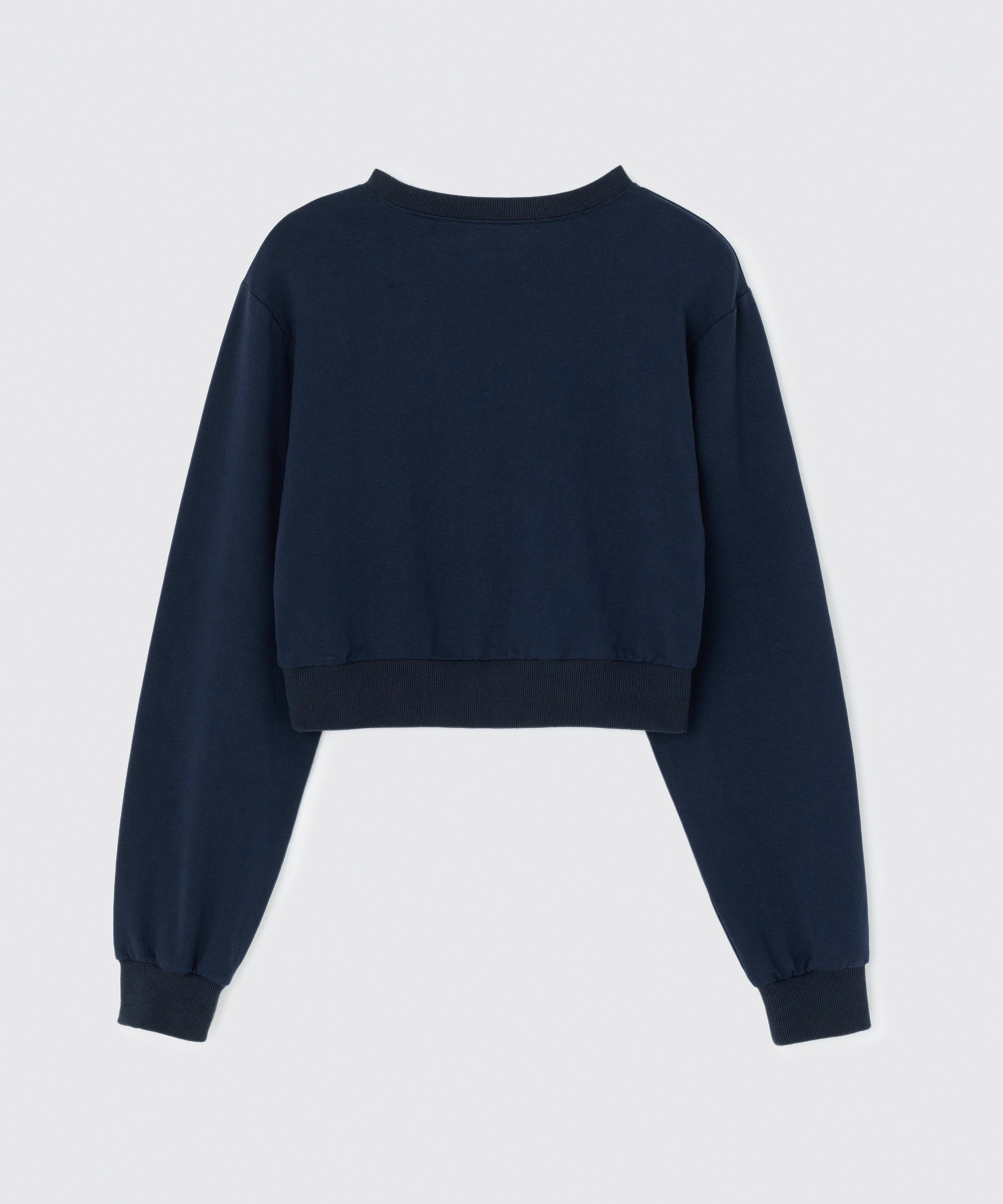 Heart Cutout Cropped Sweatshirt | ハートクロップド スウェット トップス Lazy Styles | Official Online Store