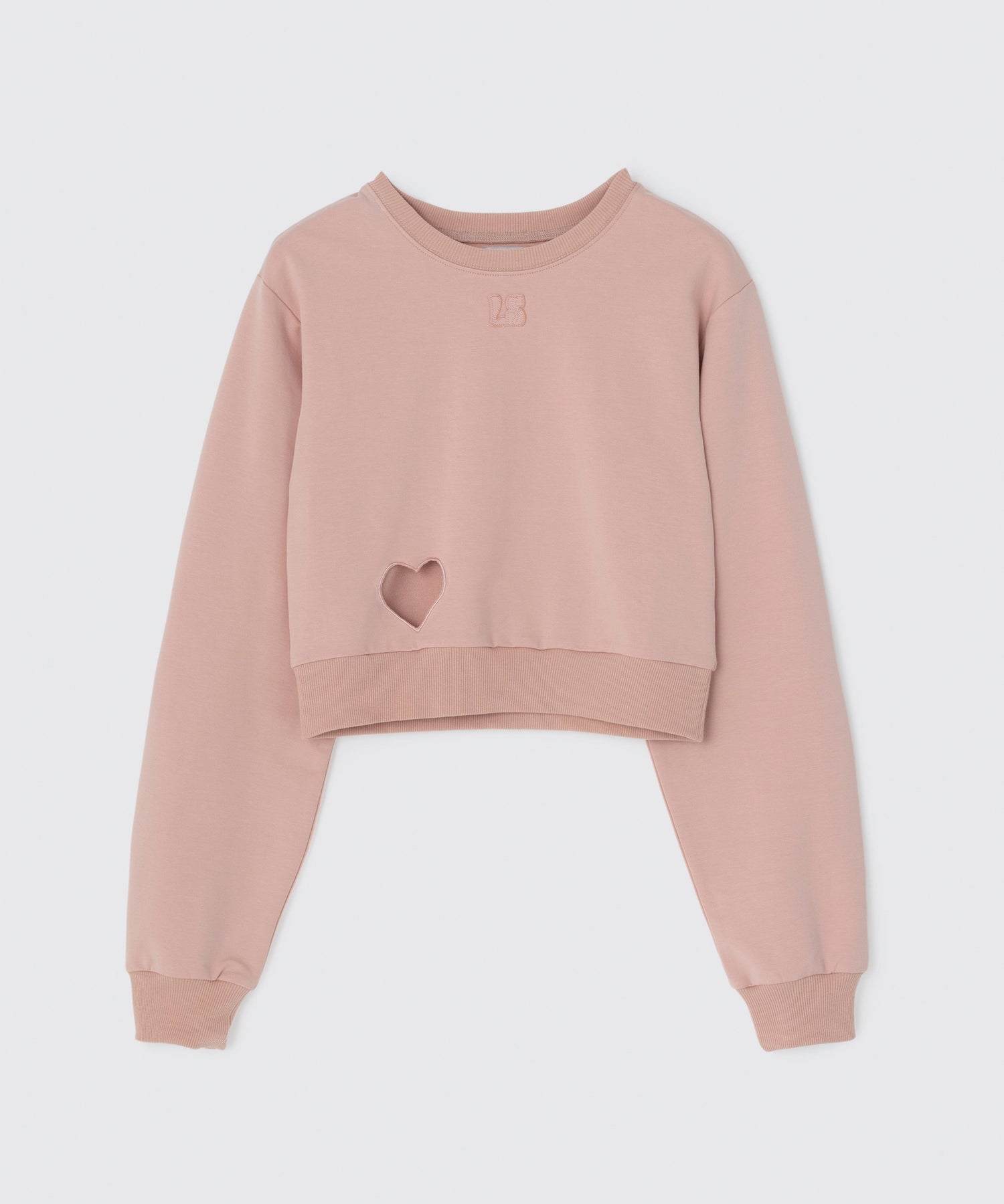 Heart Cutout Cropped Sweatshirt | ハートクロップド スウェット トップス Lazy Styles | Official Online Store