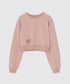 Heart Cutout Cropped Sweatshirt | ハートクロップド スウェット トップス Lazy Styles | Official Online Store