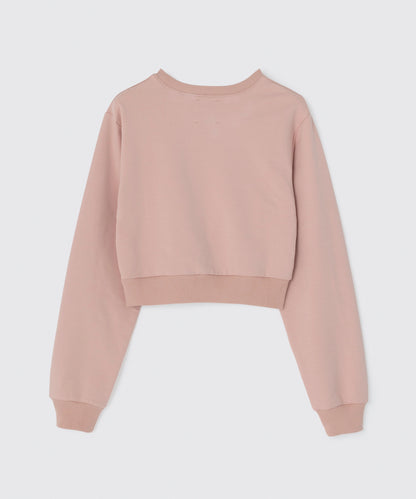 Heart Cutout Cropped Sweatshirt | ハートクロップド スウェット トップス Lazy Styles | Official Online Store