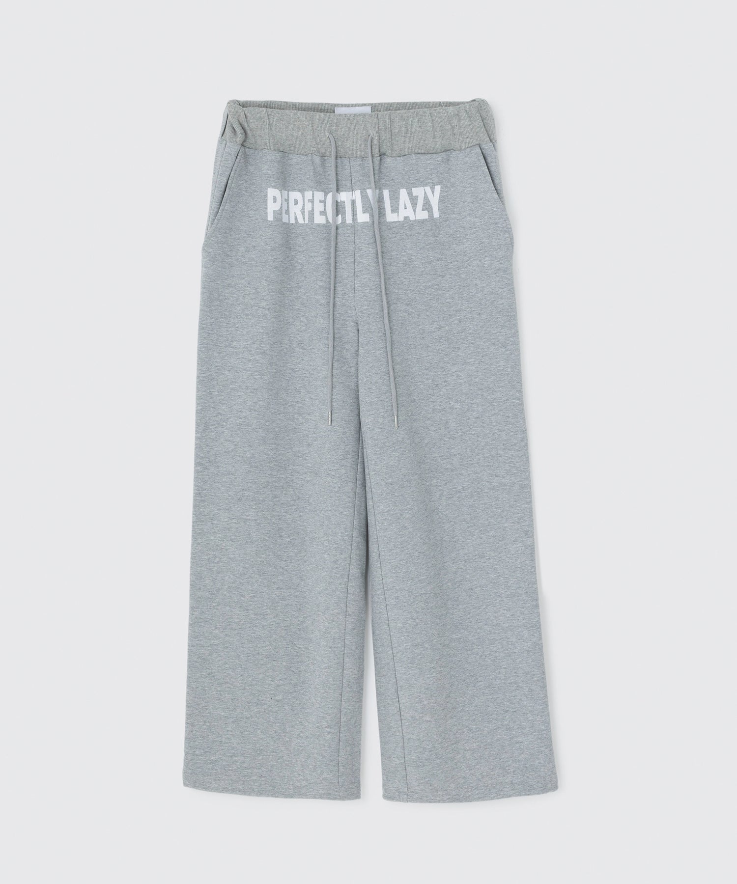 Wide Leg Sweatpants Heel Design | ワイドレッグ スウェットパンツ フロントデザイン Lazy Styles | Official Online Store