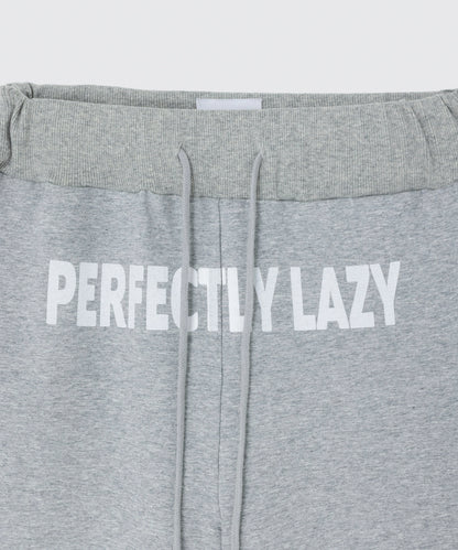 Wide Leg Sweatpants Heel Design | ワイドレッグ スウェットパンツ フロントデザイン Lazy Styles | Official Online Store