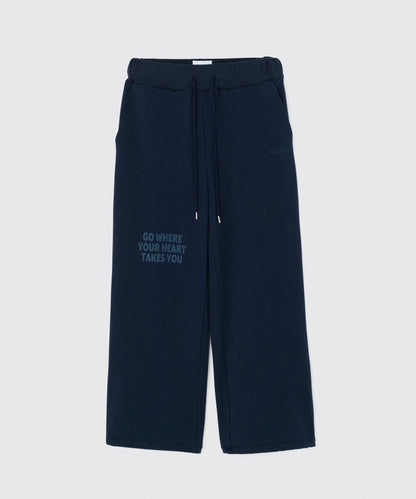 Wide Leg Sweatpants Heel Design | ワイドレッグ スウェットパンツ ヒールデザイン Lazy Styles | Official Online Store