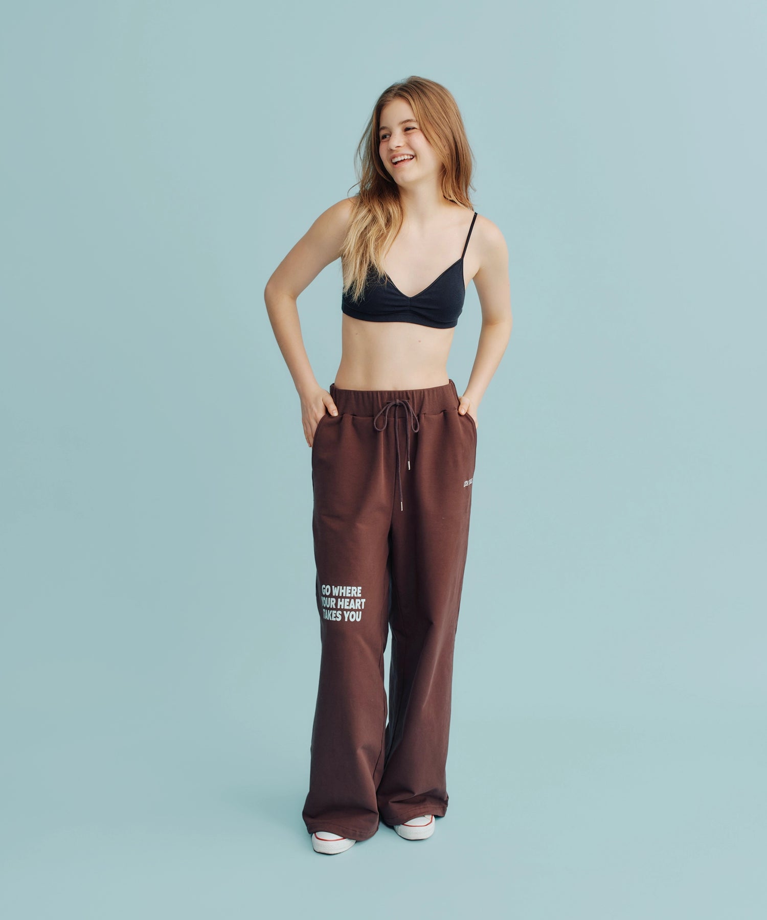 Wide Leg Sweatpants Heel Design | ワイドレッグ スウェットパンツ ヒールデザイン Lazy Styles | Official Online Store